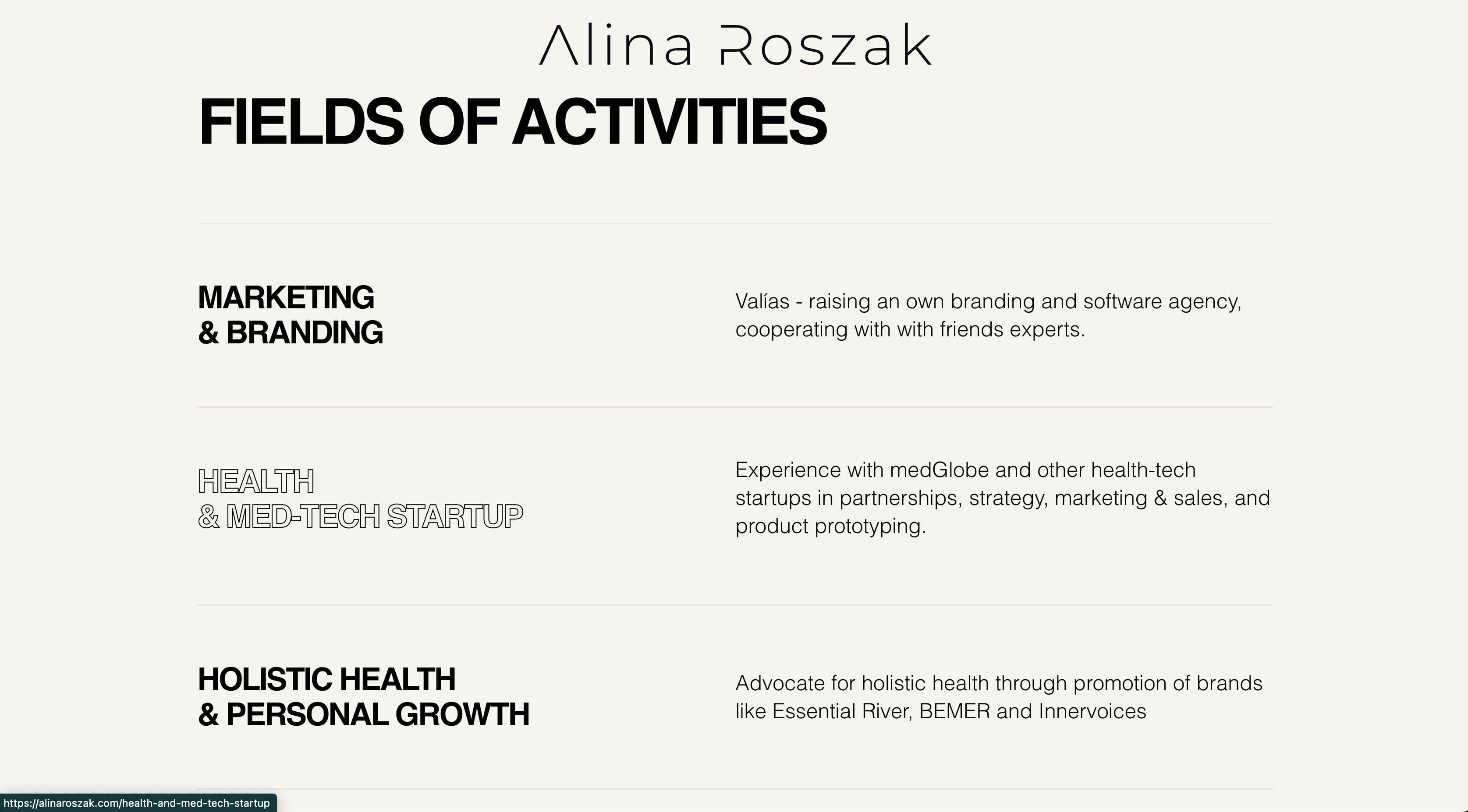 Alina Roszak project cover